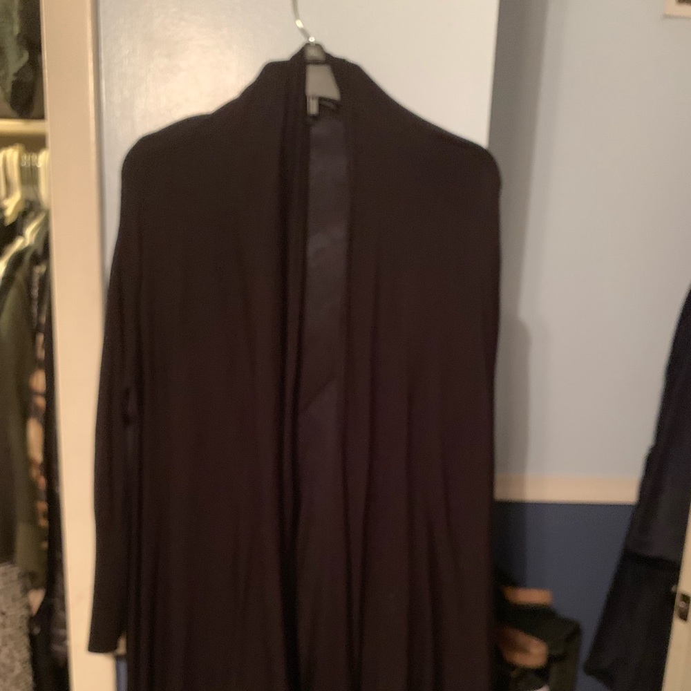 Black cardigan sweater